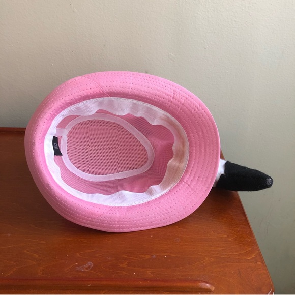 Hana Light Mesh Pink Fedora Style Flamingo Hat - Picture 6 of 10